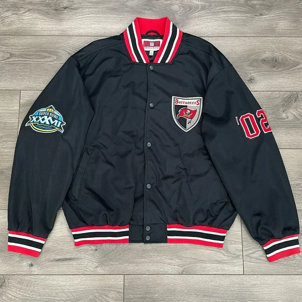 Vintage Tampa Bay Bucaneers NFL Originals‎ Super Bowl Jacket Rare Size Large